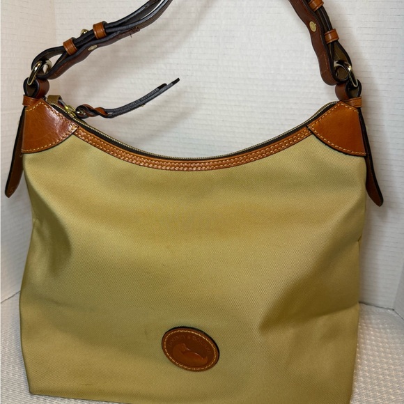 Dooney & Bourke Handbags - Dooney & Bourke Tan and Brown Shoulder Bag
